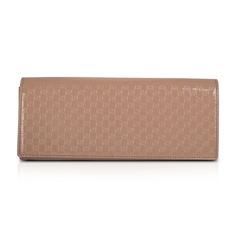 GUCCI Patent Microguccissima Clutch